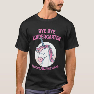Kids Bye Bye Nursery I Rock Now Girl Rainbow Horse T-Shirt