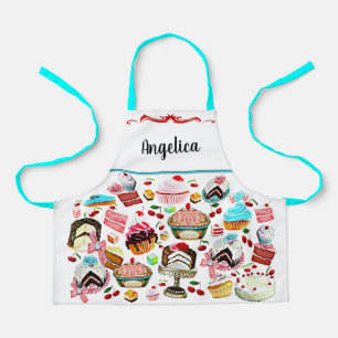 Kids Cake Pastry Cupcake Bakery Personalized Apron