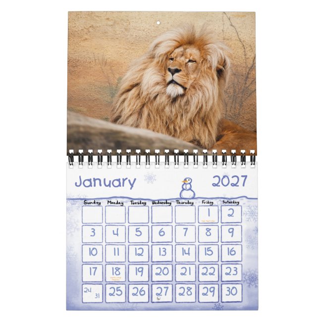 Kids Calendar - 2015 - Wild Life (Jan 2027)