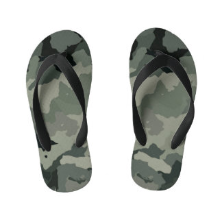 Kids Camouflage Patterned Flip Flops