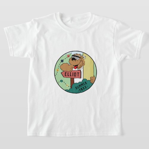 Kids Camp T_Shirt Camper Bear Personalize