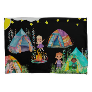 Kids camping pillow case