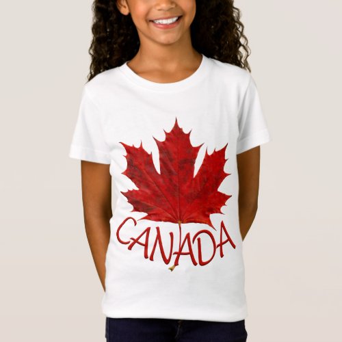 Kids Canada Flag Baseball Jersey Souvenir Shirt