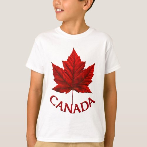 Kids Canada Flag Sweatshirt Maple Leaf Kids Shir T_Shirt