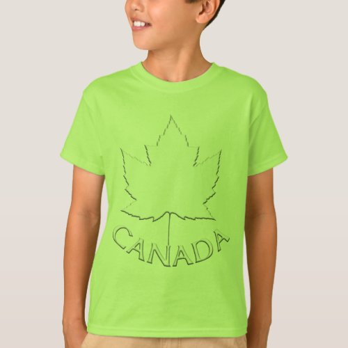 Kids Canada Flag Sweatshirt Maple Leaf Kids Shir T_Shirt