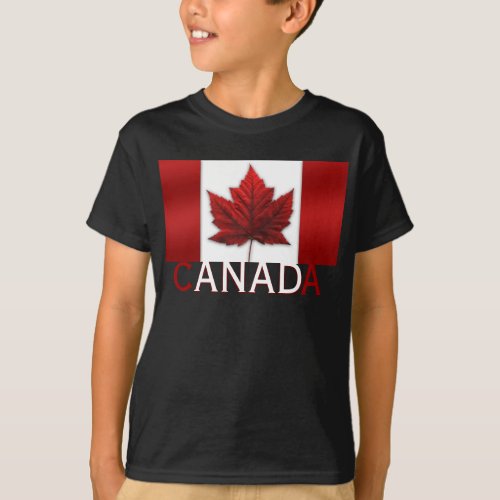 Kids Canada Flag T_Shirt Kids Organic Canada T