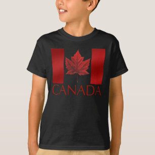 Kid's Canada Flag T-shirt Maple Leaf Kid's T-Shirt
