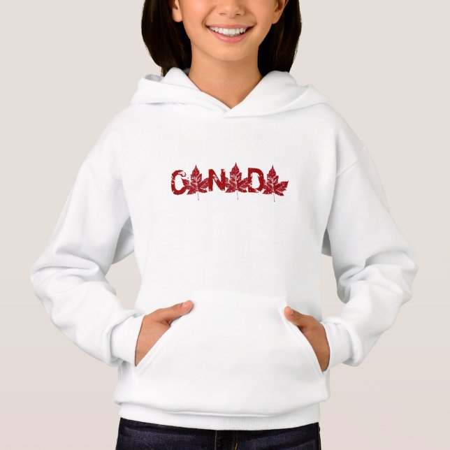 Kid's Canada Hoodie Canada Souvenir Kid's Shirts (Front)