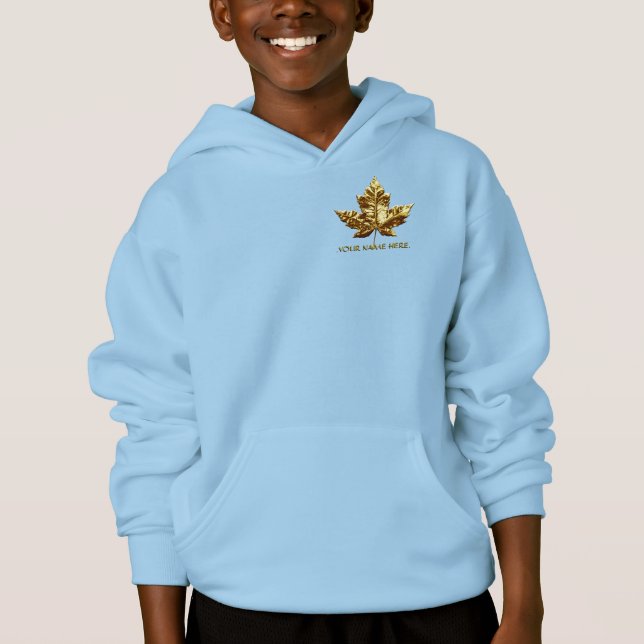 Kid's Canada Hoodie Gold Medal Canada Hoodie (Front)