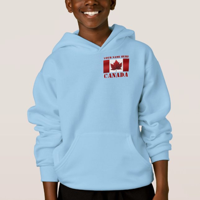 Kid's Canada Jacket Kid's Personalized Hoodie (Front)