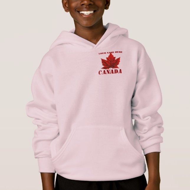 Kid's Canada Jacket Personalized Canada Hoodie (Front)