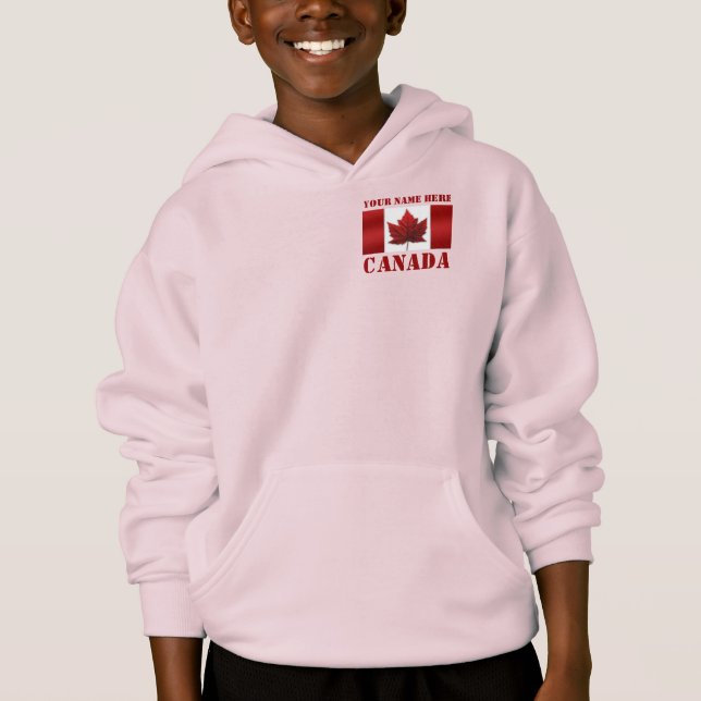 Kid's Canada Jacket Personalized Canada Hoodie (Front)