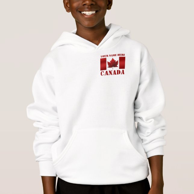 Kid's Canada Jacket Personalized Canada Hoodie (Front)
