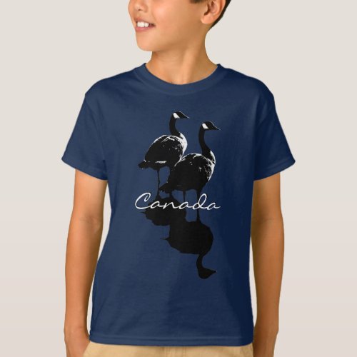 Kids Canada T_shirt Canada Geese Kids Souvenir