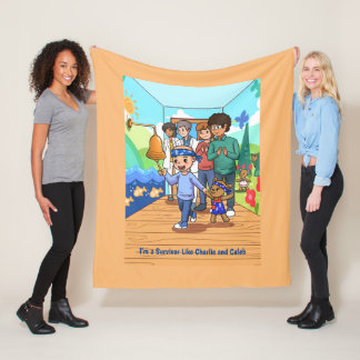 Kids Cancer Survivor Fleece Blanket