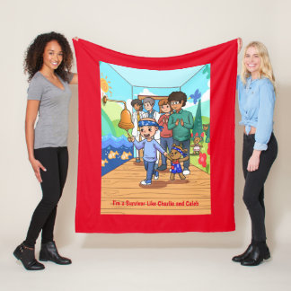 Kids Cancer Survivor Fleece Blanket