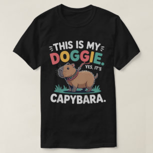 Kids Capybara Is A Doggie Funny Kids T-Shirt