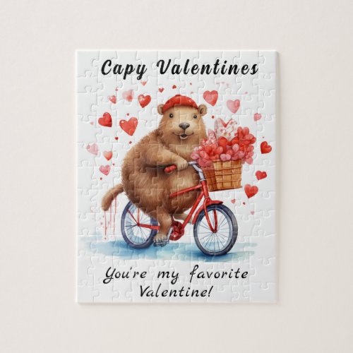 Kids Capybaras Valentine Jigsaw Puzzle