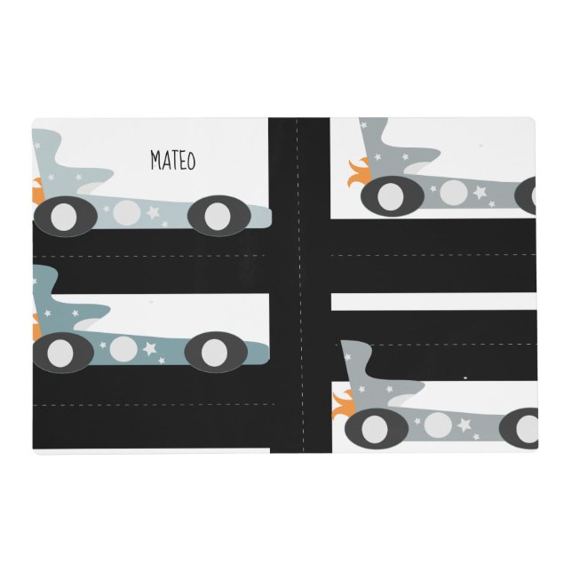 Kids Car Mats Play Time On The Go Travel Name (Front)