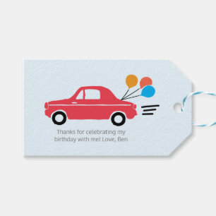 Kids Car Thank you tags Favour tags