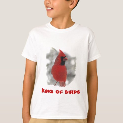Kids Cardinal _ King of birds T_Shirt