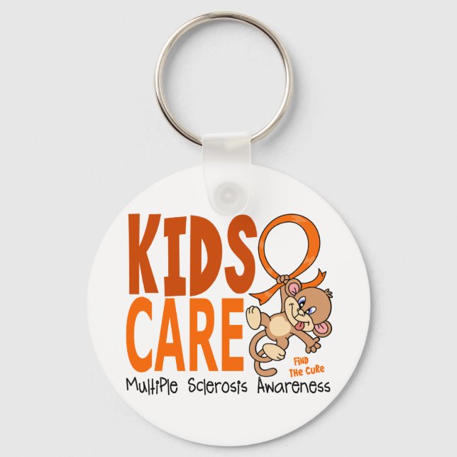 Kids Care 1 Multiple Sclerosis MS Keychain (Front)