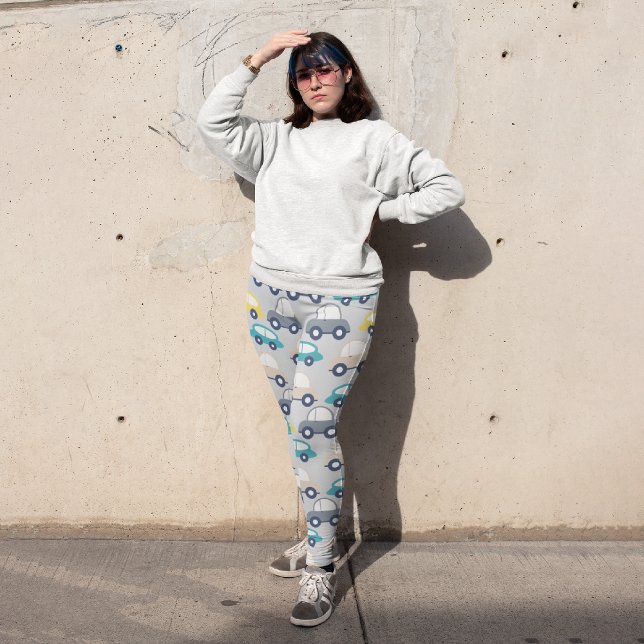 Kids Cartoon Cars Capri Leggings (Creator Uploaded)