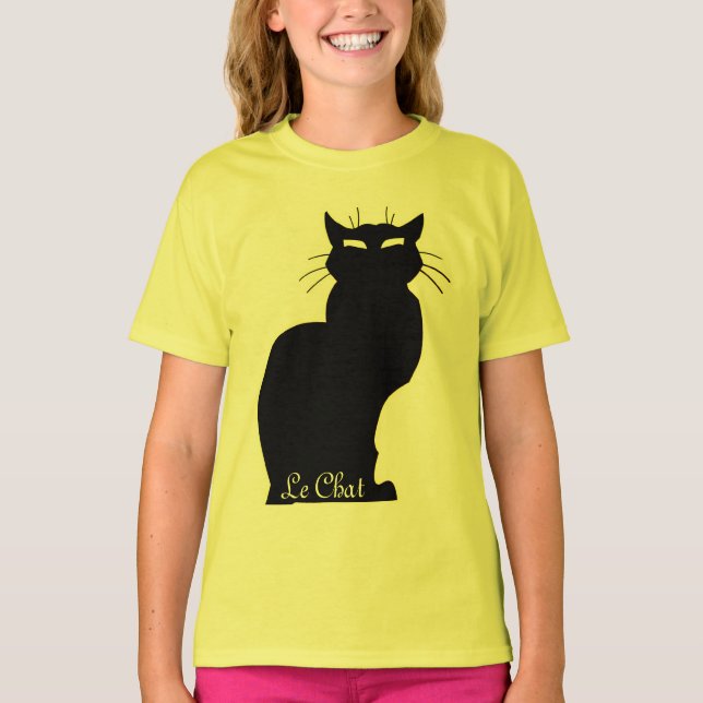Kid's Cat Lover Hoodie Shirt Cat Girl's Sweatshirt (Front)
