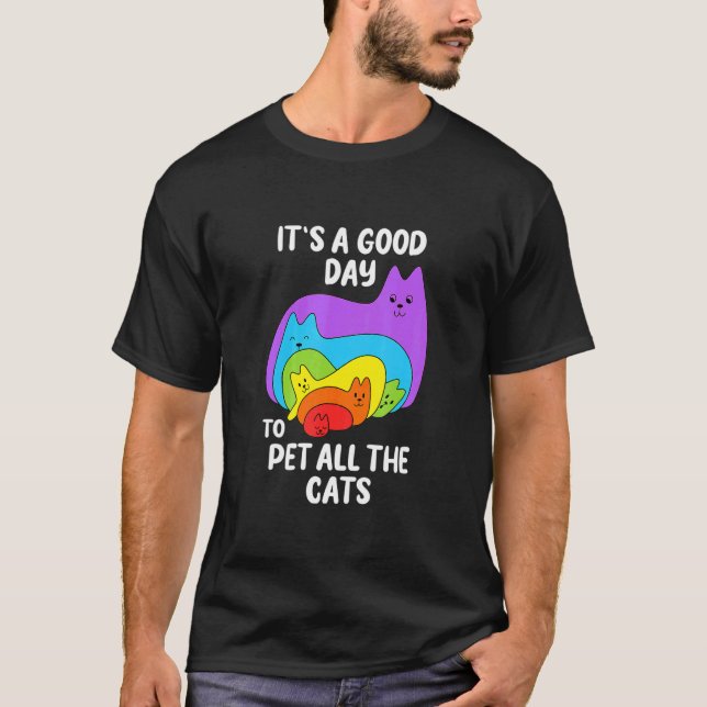 Kids  Cat Rainbow Kitten For Girls Boys T-Shirt (Front)