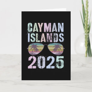 Kids Cayman Islands 2025 Vacation Surfing Cruising Card
