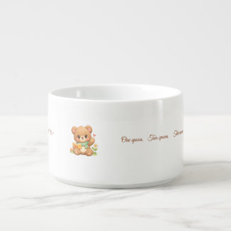 Kids Ceramic Chili Bowl | "Fairytale Reading Bear"