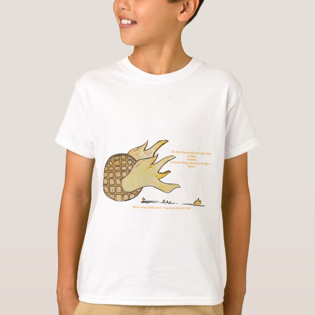 Kids Character Clothing From The Book Little Chef T-Shirt (Front)