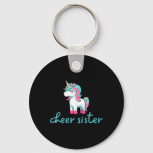 Kids Cheer Sister Cheerleading Keychain