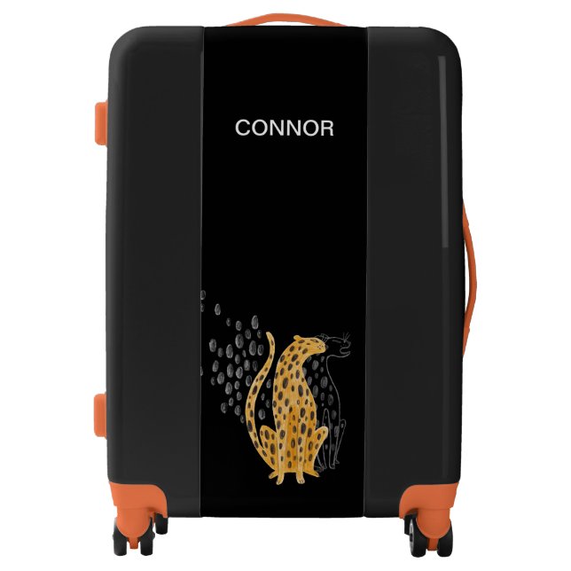 Kids Cheetah Funny Animals  Luggage (Front)