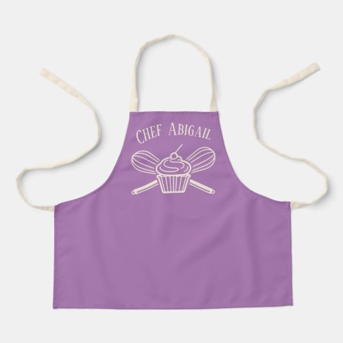 Kids Chef Custom Name Cooking Baking Apron