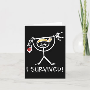 Kids Childhood Cancer Awareness I Survived Gold R Card