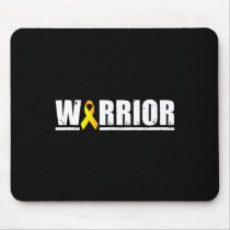 Kids Childhood Cancer Warrior Pediatric Golden Awa Mouse Pad