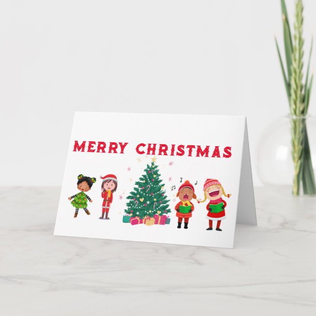 KIDS CHILDLIKE WONDER MERRY CHRISTMAS CARD (Front)