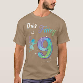 Kids Children birthday 9 years fairy T-Shirt