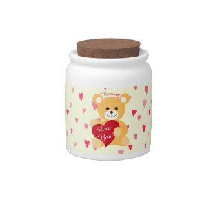 Kids Child's Teddy Bear Candy Cash Savings Jar
