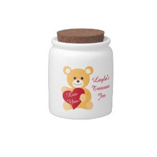 Kids Child's Treasure Bear Candy Cash Savings Jar