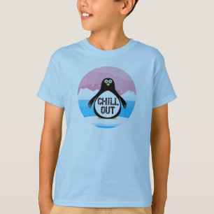 Kids Chill Out Penguin T Shirt