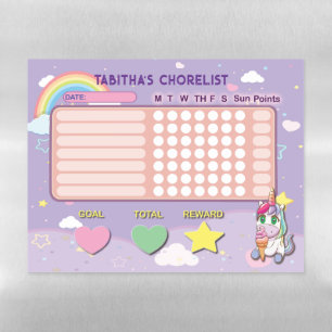 Kids Chore Board Unicorn To Do List Dry Erase