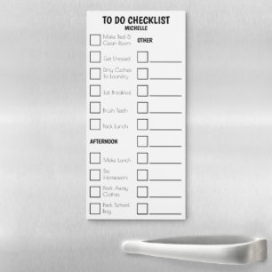 Kids chores to do list PERSONALIZE Magnetic Notepad