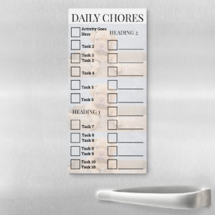Kids chores to do list photo CREATE YOUR OWN Magnetic Notepad