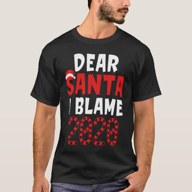 Kids Christmas  2020  Dear Santa I Can Explain T-Shirt (Front)