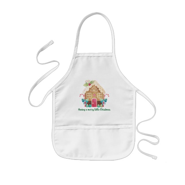 Kids Christmas Apron, Little Chef Kids' Apron (Front)