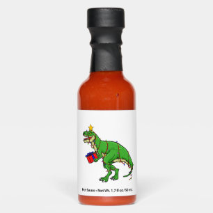 Kids Christmas Gift Dinosaur T-Shirt Hot Sauces