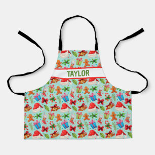 Kids Christmas Goodies All Over Print Personalized Apron