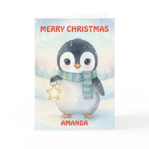 Kids Christmas Little Penguin Magic